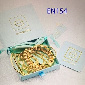 Newton Gold Beaded Bracelet Set